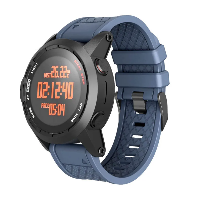 Силиконовый спортивный ремешок для наручных часов сменный Garmin Fenix/Fenix 2