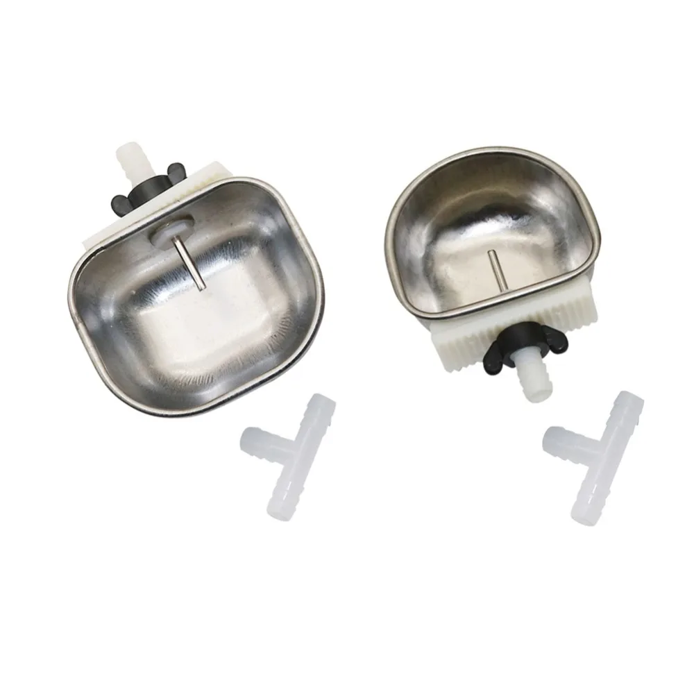 1 Set Stainless Steel Rabbit Water Bowl Farm Rabbit Automatic Drinker Rabbit cage fix cup Raising Fox Mink Drinking Bowl
1 Set Stainless Steel Rabbit Water Bowl Farm Rabbit Automatic Drinker Rabbit cage fix cup Raising Fox Mink Drinking Bowl