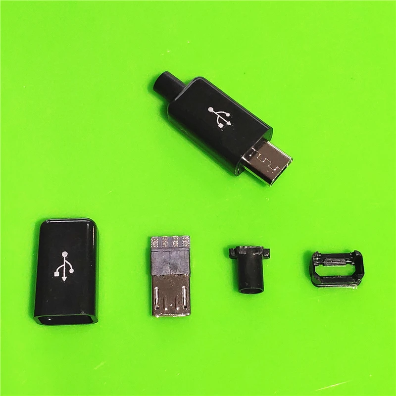 10 шт./лот YT2153 Micro USB 4 контактный штекер Черный/Белый Сварочные данные OTG линейный