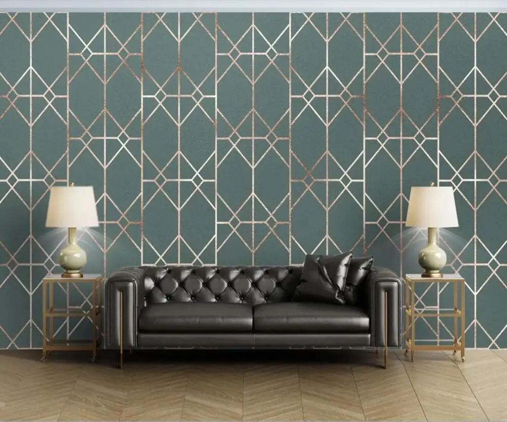 Custom 3D mural wallpaper geometric light luxury line abstract small fresh TV background wall decoration painting
Custom 3D mural wallpaper geometric light luxury line abstract small fresh TV background wall decoration painting