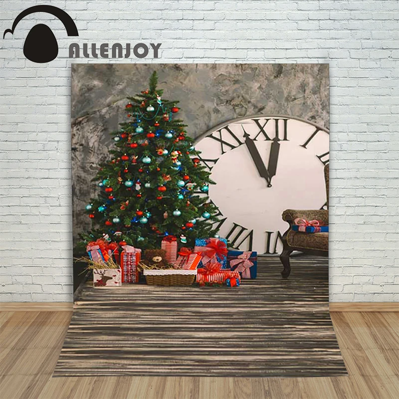 Christmas background for photos Wooden xmas tree present with clock backdrop photography shoots new year Customize photocall
Christmas background for photos Wooden xmas tree present with clock backdrop photography shoots new year Customize photocall