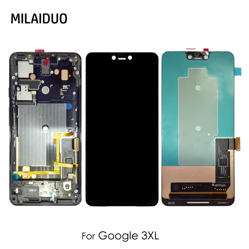 ЖК-дисплей для Google Pixel 3 XL, сенсорный экран с дигитайзером, полный комплект, Замена черного цвета, без рамки
ЖК-дисплей для Google Pixel 3 XL, сенсорный экран с дигитайзером, полный комплект, Замена черного цвета, без рамки