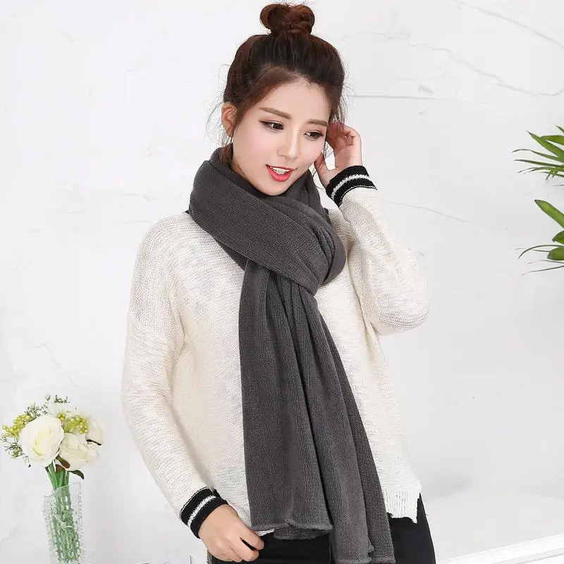 Mingjiebihuo New fashion knitted autumn winter Korean pure color knitted women girls warm wild cute scarf fresh solid wool scarf
Mingjiebihuo New fashion knitted autumn winter Korean pure color knitted women girls warm wild cute scarf fresh solid wool scarf
