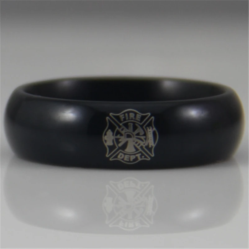 Free Shipping YGK JEWELRY Hot Sales 6MM Black Dome Fire Fighter Fire Police Design New Tungsten Comfort Fit Ring
Free Shipping YGK JEWELRY Hot Sales 6MM Black Dome Fire Fighter Fire Police Design New Tungsten Comfort Fit Ring