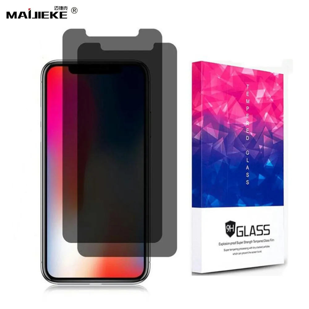 MAIJIEKE 9H AntiSpy Privacy Tempered Glass For iPhone XS Max Screen Protector For iPhone XR X 8 7 6s 6 Plus Privacy Glass Film
MAIJIEKE 9H AntiSpy Privacy Tempered Glass For iPhone XS Max Screen Protector For iPhone XR X 8 7 6s 6 Plus Privacy Glass Film