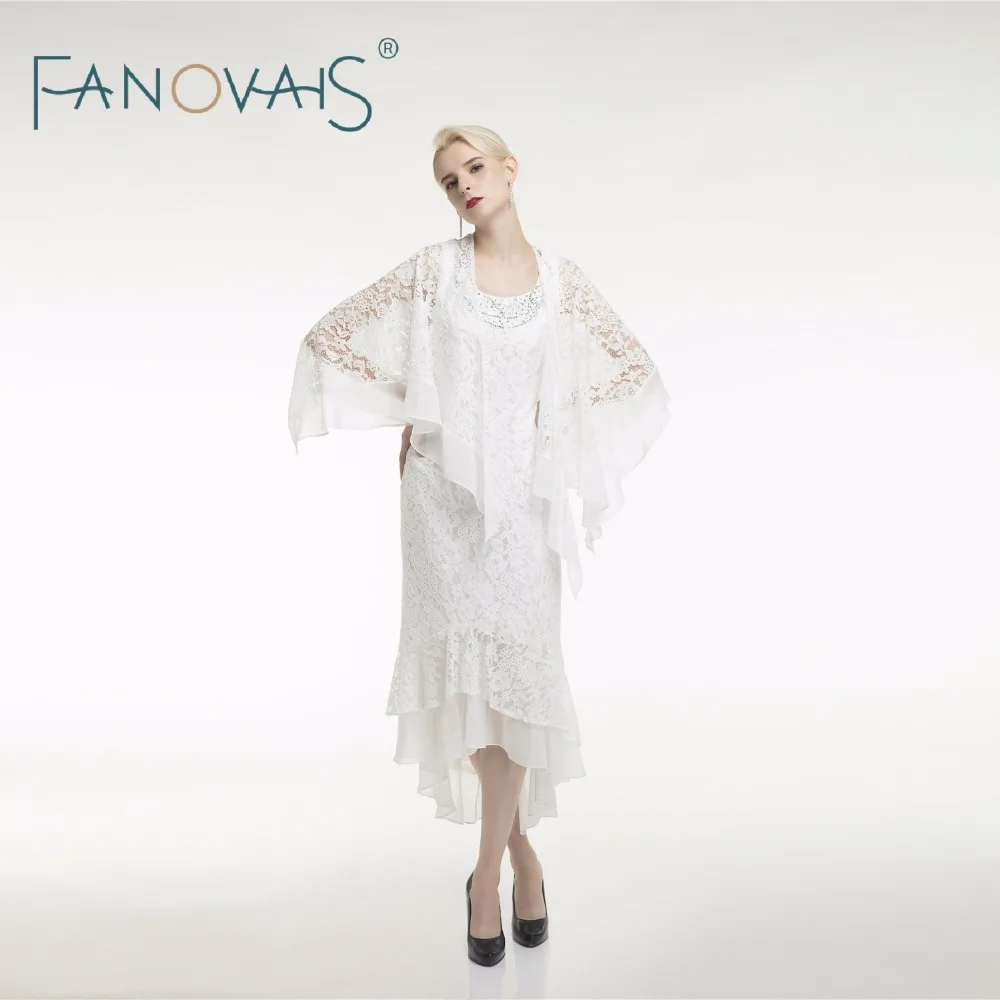 Two Pieces Ivory Tea Length Mother of the Bride Dresses Sheer Neck Elegant Groom Mother Dresses Vestido de fiesta mother dress
Two Pieces Ivory Tea Length Mother of the Bride Dresses Sheer Neck Elegant Groom Mother Dresses Vestido de fiesta mother dress