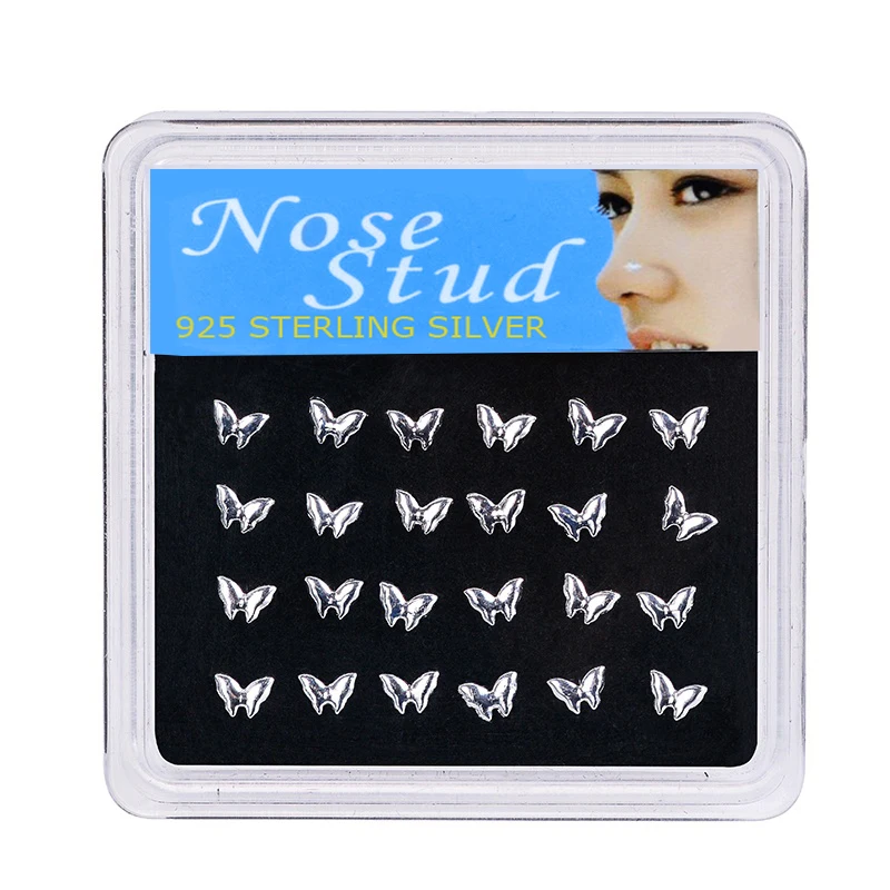 Color Butterfly Shape 24PCS Nose Studs Rings Piercing Pin Body Jewelry for Women Color
Color Butterfly Shape 24PCS Nose Studs Rings Piercing Pin Body Jewelry for Women Color