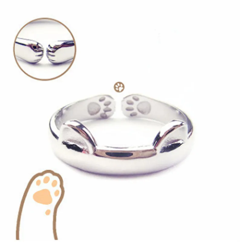 Silver Plated Cat Ear Ring Design Cute Fashion Jewelry Cat Ring For Women Young Girl Child Gifts Adjustable Anel Wholesale
Silver Plated Cat Ear Ring Design Cute Fashion Jewelry Cat Ring For Women Young Girl Child Gifts Adjustable Anel Wholesale