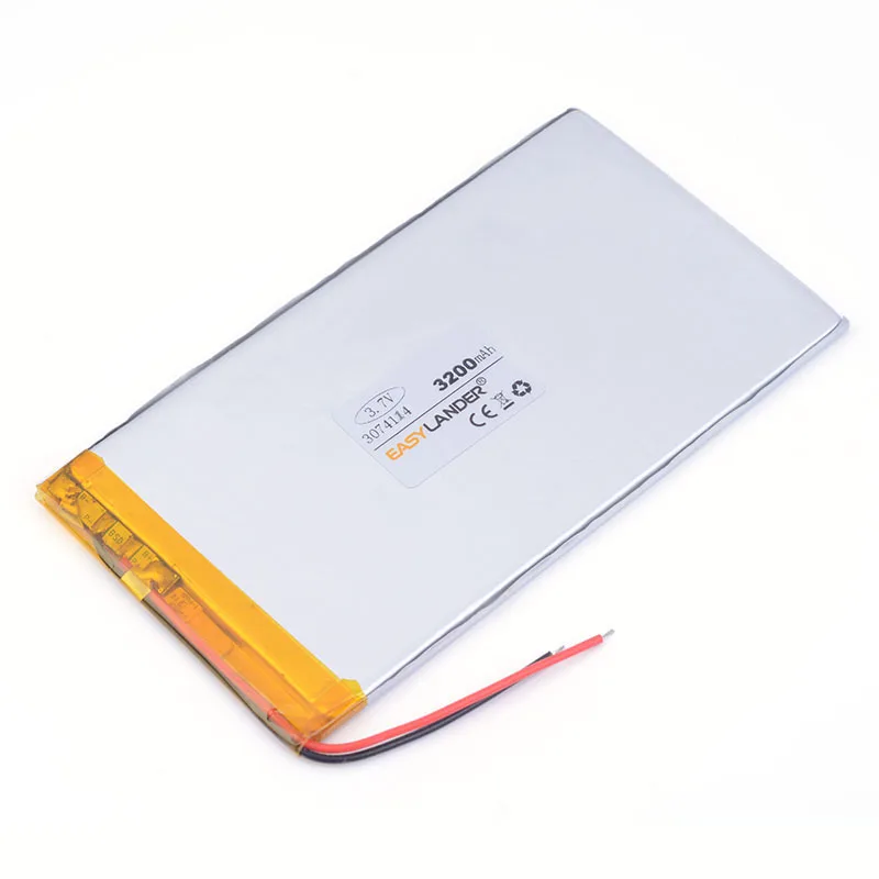 3.7 V 3074114 lithium polymer battery 3200 mah ultra-thin high-capacity DIY tablet Pc MID IPAQ DIY
3.7 V 3074114 lithium polymer battery 3200 mah ultra-thin high-capacity DIY tablet Pc MID IPAQ DIY