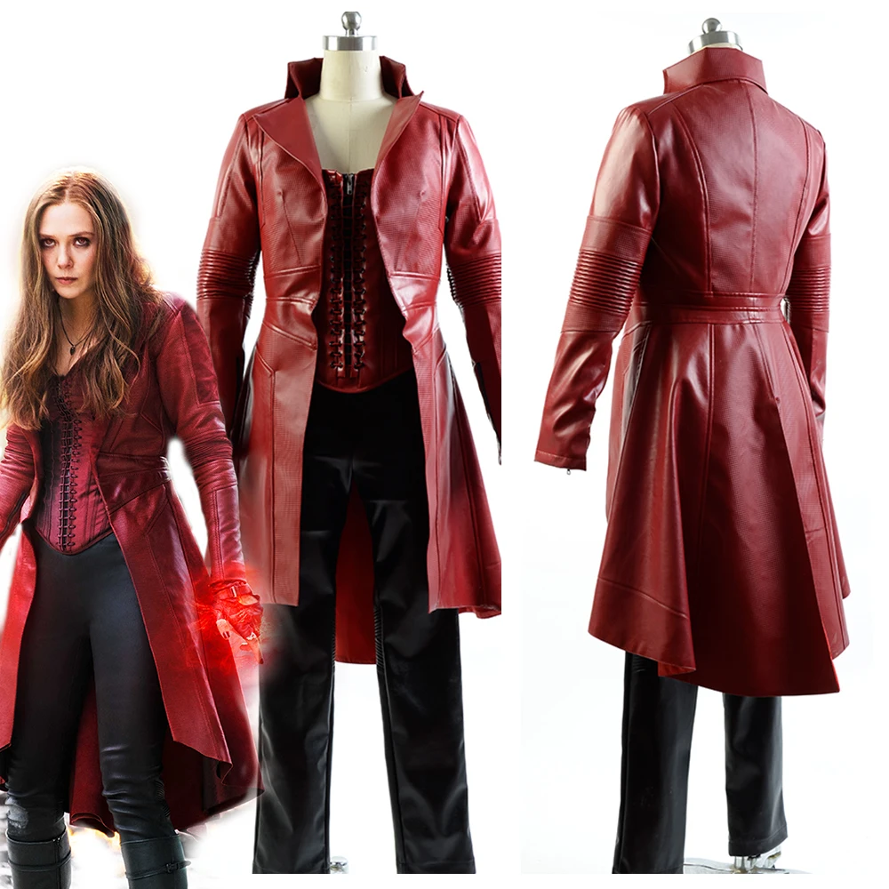 Civil War Cosplay Costumes Wanda Maximoff Scarlet Witch cosplay costume Fancy Leather suit costume
Civil War Cosplay Costumes Wanda Maximoff Scarlet Witch cosplay costume Fancy Leather suit costume