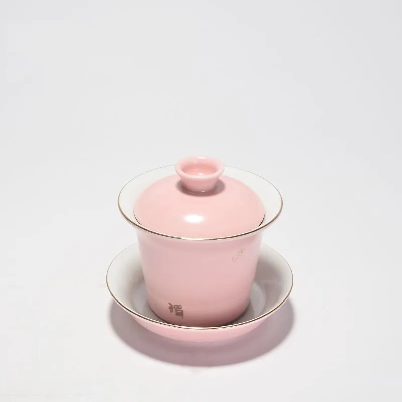Brief Pink Ceramic Porcelain Gaiwan Office Tea Ceremony Drinkware Tieguanyin Oolong Tea Kettle Creative Teapot Sent Friends Gift
Brief Pink Ceramic Porcelain Gaiwan Office Tea Ceremony Drinkware Tieguanyin Oolong Tea Kettle Creative Teapot Sent Friends Gift