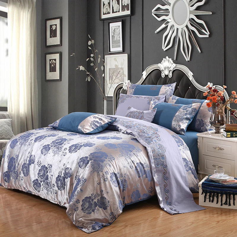 Crown Jacquard European Home Bedding Set Twin Queen King 3/4PCS Single Double Duvet Cover Bed Sheet Pillowcase #439
Crown Jacquard European Home Bedding Set Twin Queen King 3/4PCS Single Double Duvet Cover Bed Sheet Pillowcase #439