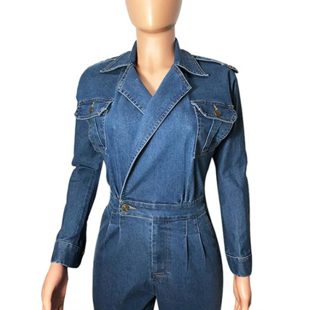 Spring Autumn Jumpsuit Women Overalls Blue Fashion Female Club Party Outfits Bodycon Long Sleeves Women Denim Jumpsuit Jeans
Spring Autumn Jumpsuit Women Overalls Blue Fashion Female Club Party Outfits Bodycon Long Sleeves Women Denim Jumpsuit Jeans