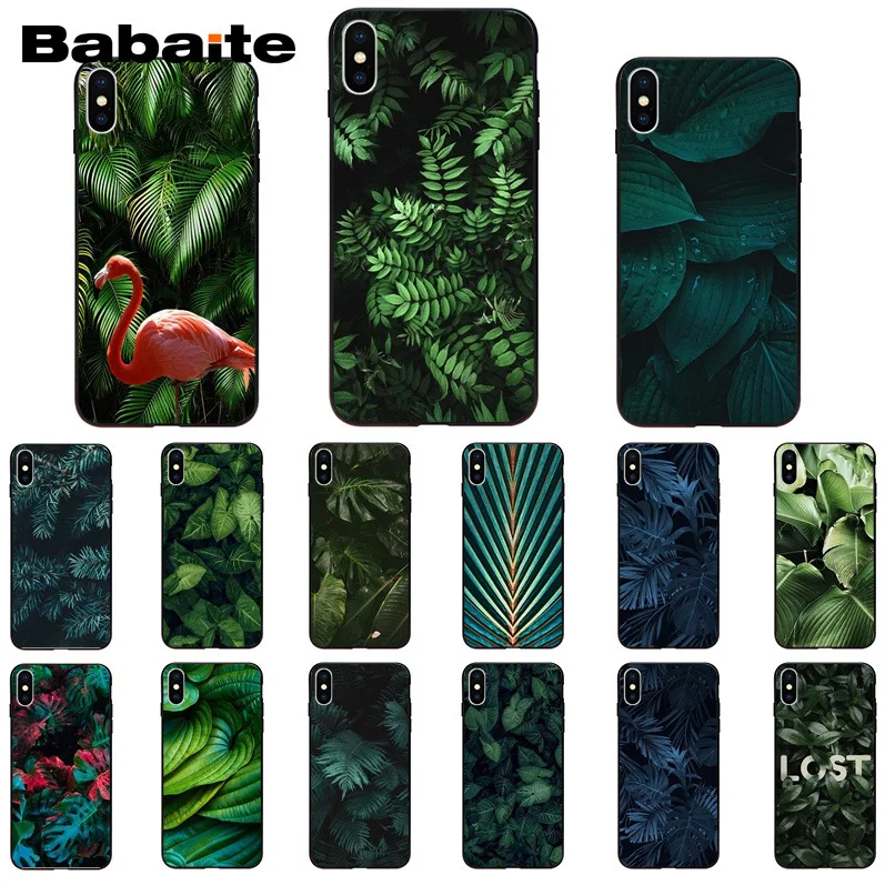 Babaite Green leaf Big leaf TPU Soft Silicone Black Phone Case for iPhone 8 7 6 6S Plus X XS MAX 5 5S SE XR 11 11pro 11promax
Babaite Green leaf Big leaf TPU Soft Silicone Black Phone Case for iPhone 8 7 6 6S Plus X XS MAX 5 5S SE XR 11 11pro 11promax