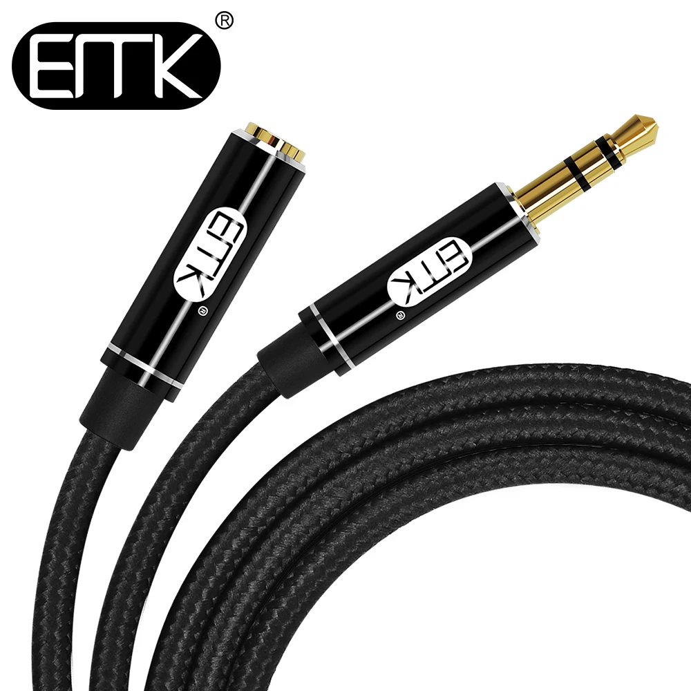 EMK aux Удлинительный кабель папа-мама 3 5 аудио мм jack 0 м 2 удлинитель Шнур для iPhone
