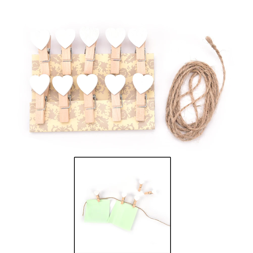 Fashion 10Pcs Mini Sweet Love Heart Shape Wooden Clips Message Photo Holder Paper
Fashion 10Pcs Mini Sweet Love Heart Shape Wooden Clips Message Photo Holder Paper