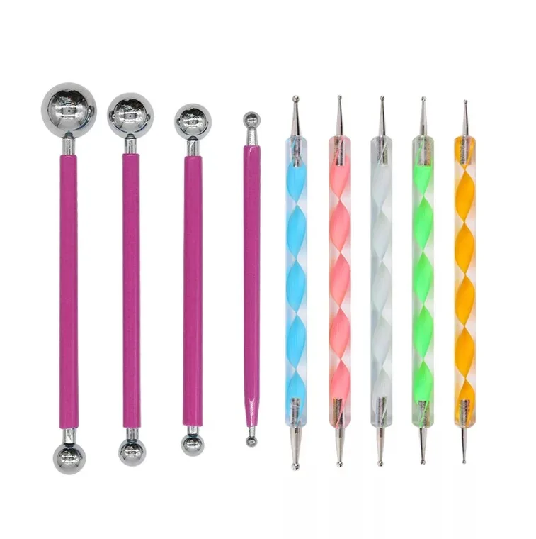 9PC TOOL SET Professional Polymer clay tool 2 ways Swirl Marbleizing Steel Dotting Pen Stainless Ball Sticks Mold Sugar craft
9PC TOOL SET Professional Polymer clay tool 2 ways Swirl Marbleizing Steel Dotting Pen Stainless Ball Sticks Mold Sugar craft