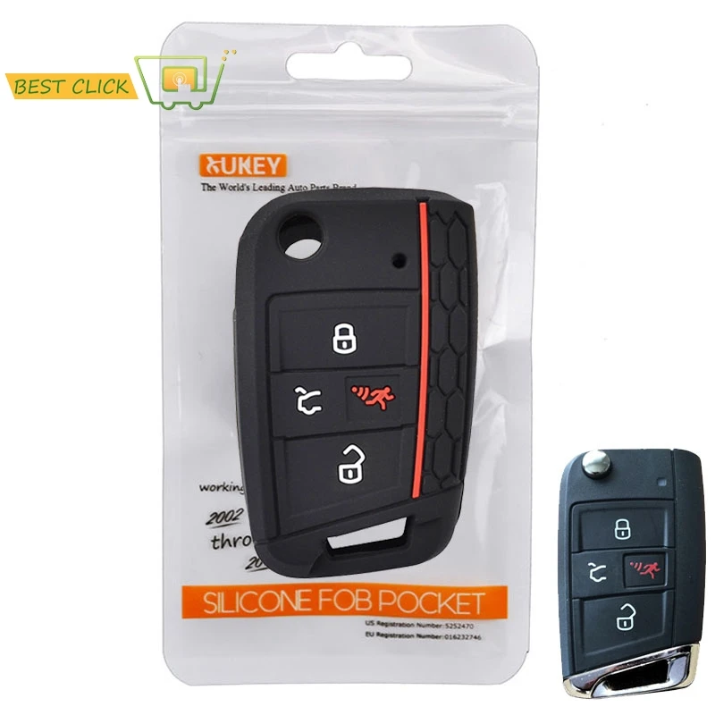 Чехол силиконовый для VW Polo Golf 7 MK7 Atlas 2016 2020 Skoda Octavia A7|car remote key covers|silicon car casecase skoda |