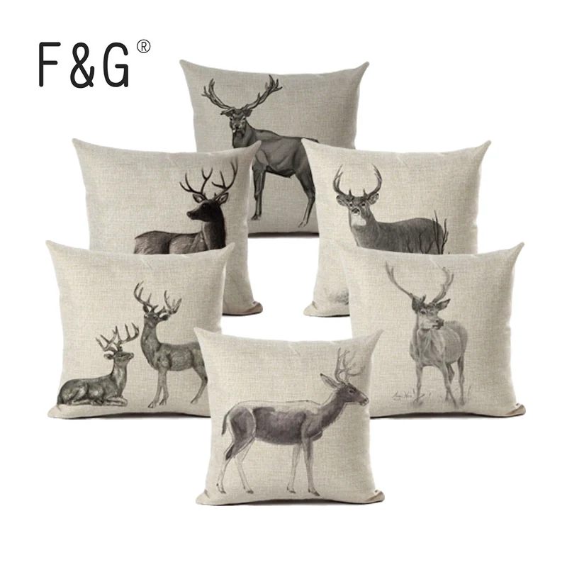 Wild Animal Deer Elephant Owl Decorative Cushion Cover Throw Pillow Cover Car Sofa Home Decor Cojines Christmas Pillow Case
Wild Animal Deer Elephant Owl Decorative Cushion Cover Throw Pillow Cover Car Sofa Home Decor Cojines Christmas Pillow Case