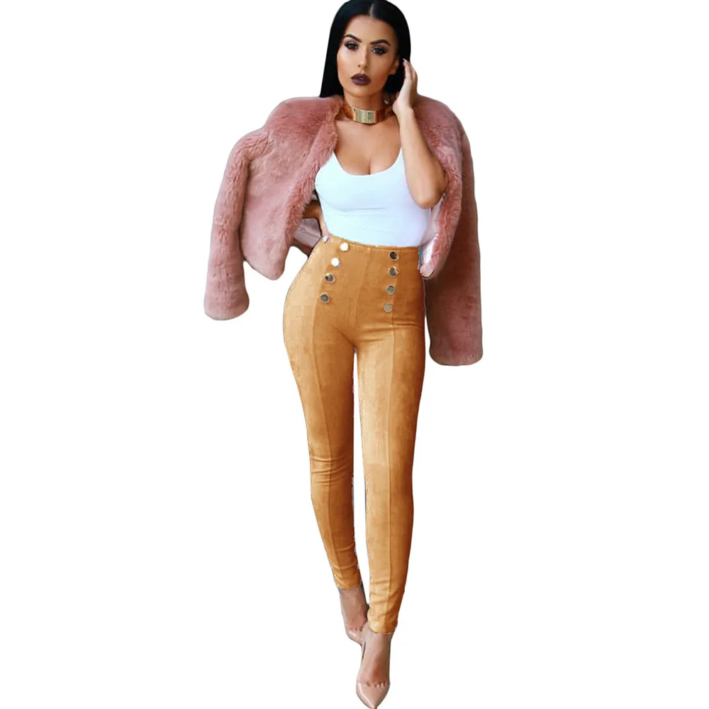 New Winter Pants High Waisted Push Up Slim Stretch Suede Leather Autumn Fashion Leggings Skinny Pencil Pants Trousers
New Winter Pants High Waisted Push Up Slim Stretch Suede Leather Autumn Fashion Leggings Skinny Pencil Pants Trousers