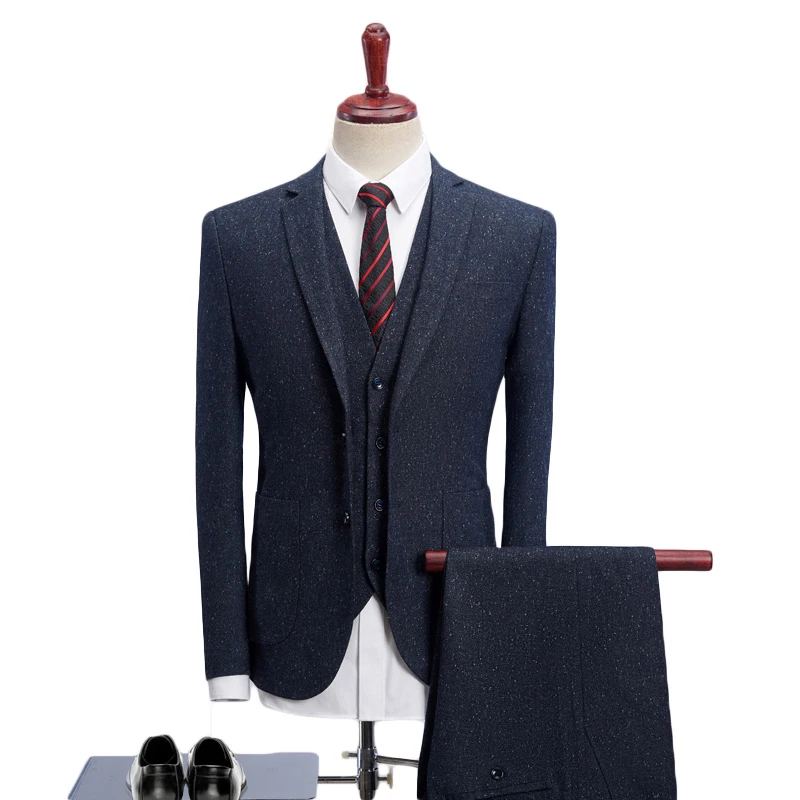 Men Suits For Wedding Slim Fit 3 Piece Mens Dress Suits Fashion Brand Male Woolen Suit Jacket Pants Vest
Men Suits For Wedding Slim Fit 3 Piece Mens Dress Suits Fashion Brand Male Woolen Suit Jacket Pants Vest