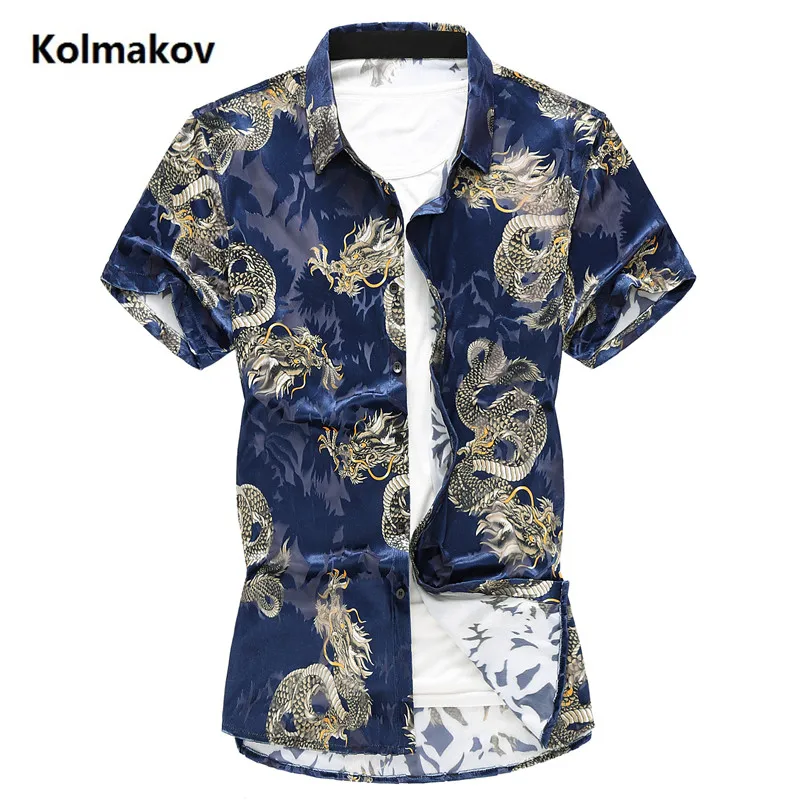 2020 summer New arrival shirt men casual printing Velvet mens short sleeve shirts Men's Business men's shirts full size M-7XL
2020 summer New arrival shirt men casual printing Velvet mens short sleeve shirts Men's Business men's shirts full size M-7XL