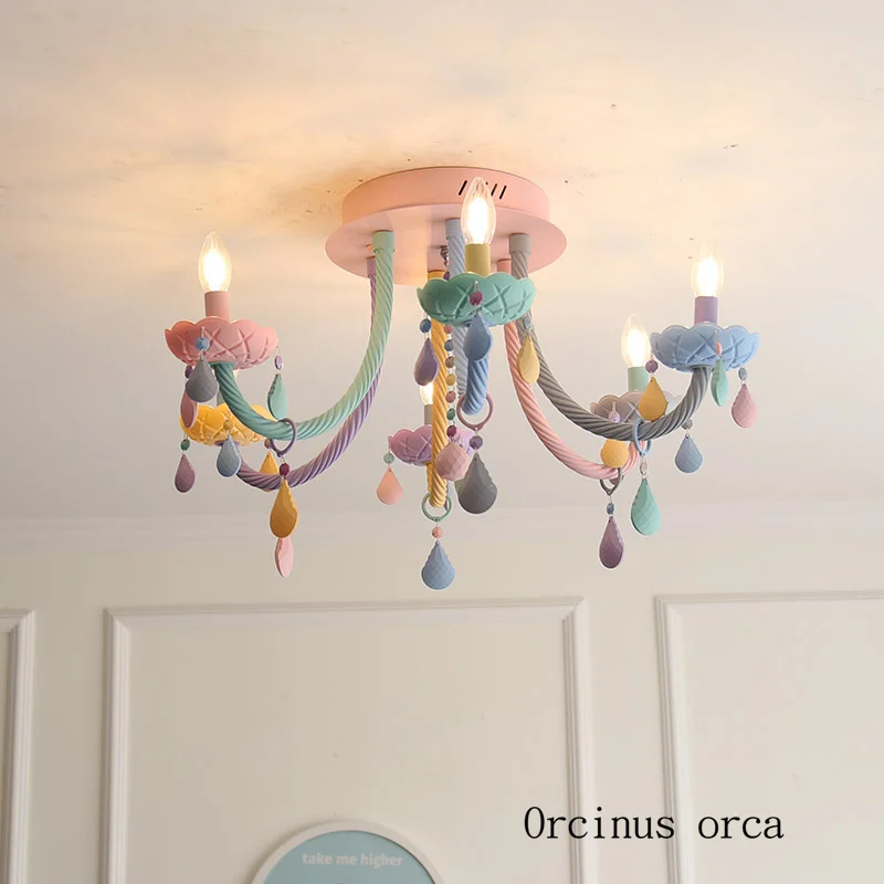 American color crystal ceiling lamp girl bedroom Princess bedroom children's room lamp creative personality candy crystal lamp
American color crystal ceiling lamp girl bedroom Princess bedroom children's room lamp creative personality candy crystal lamp