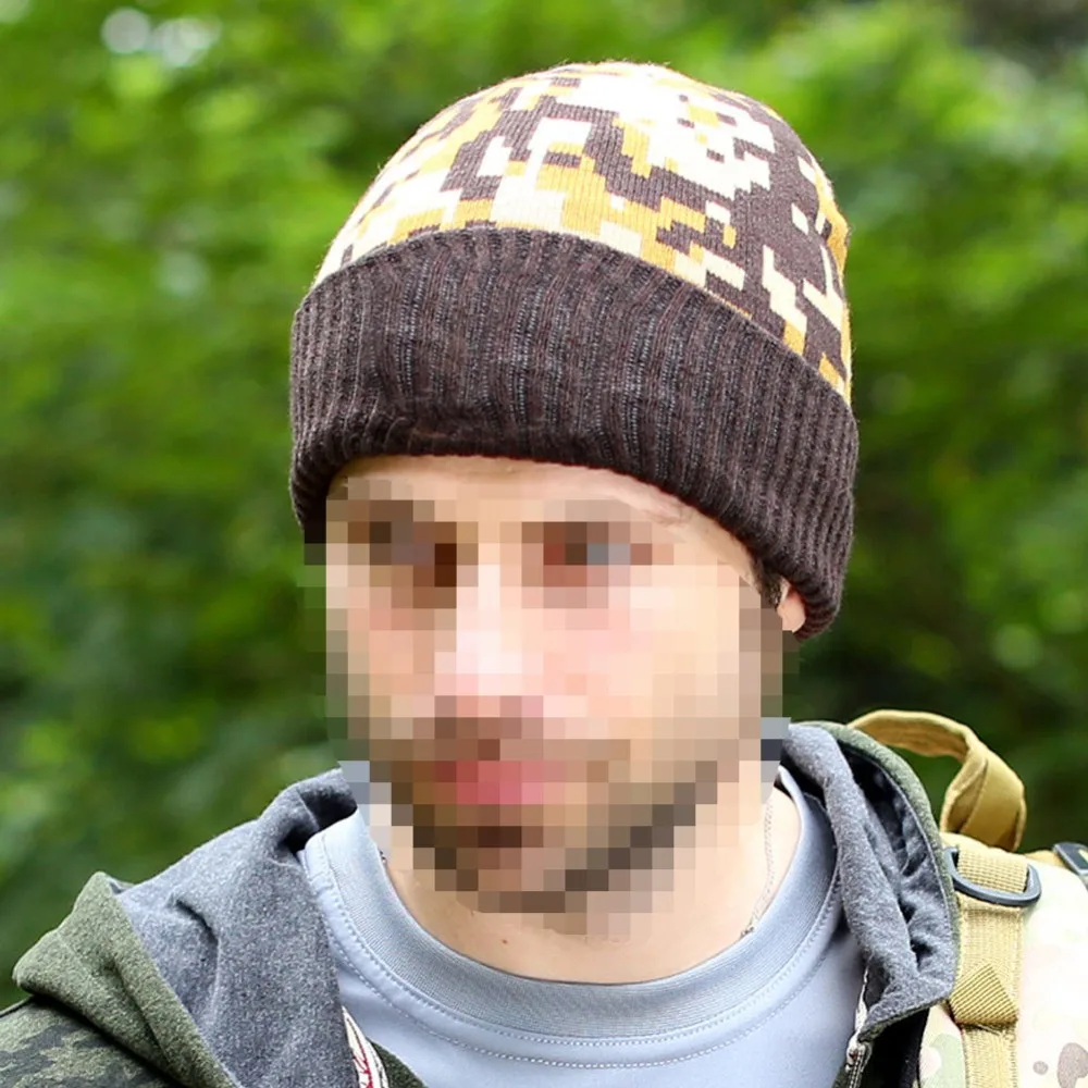 На открытом воздухе Охота шерстяная шапочка Кондор Camo камуфляжные зимние фитнес