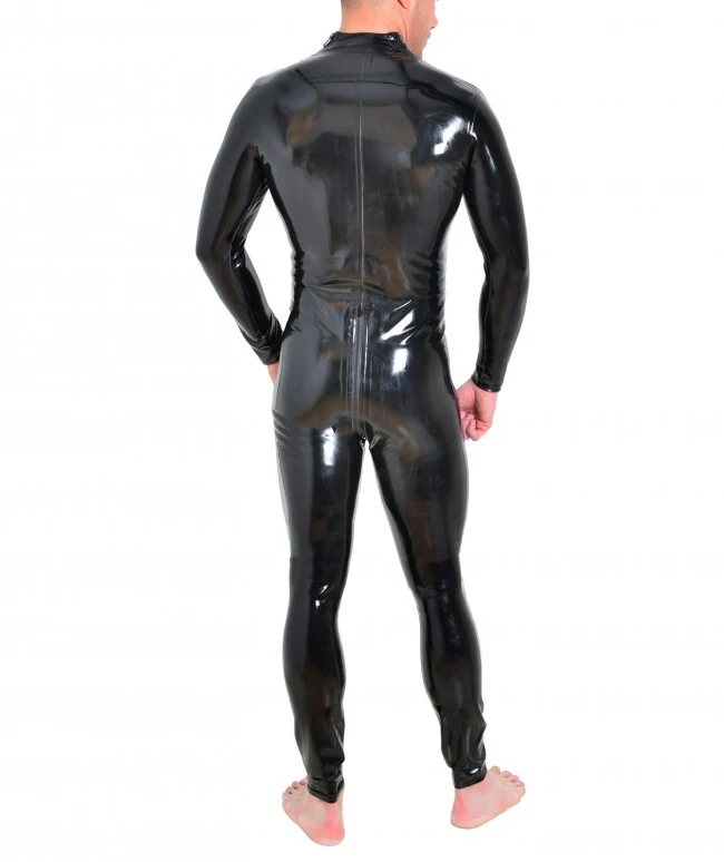 0.6MM Thickness Shiny Black Catsuit Tight Latex Rubber Bodysuit With Shoulder Zip&Crotch Zip
0.6MM Thickness Shiny Black Catsuit Tight Latex Rubber Bodysuit With Shoulder Zip&Crotch Zip