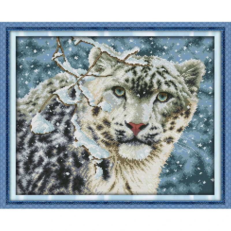 Everlasting Love Christmas Snow Leopard Chinese Cross Stitch Kits Ecological Cotton Stamped cross-stitch With A Printed Pattern
Everlasting Love Christmas Snow Leopard Chinese Cross Stitch Kits Ecological Cotton Stamped cross-stitch With A Printed Pattern