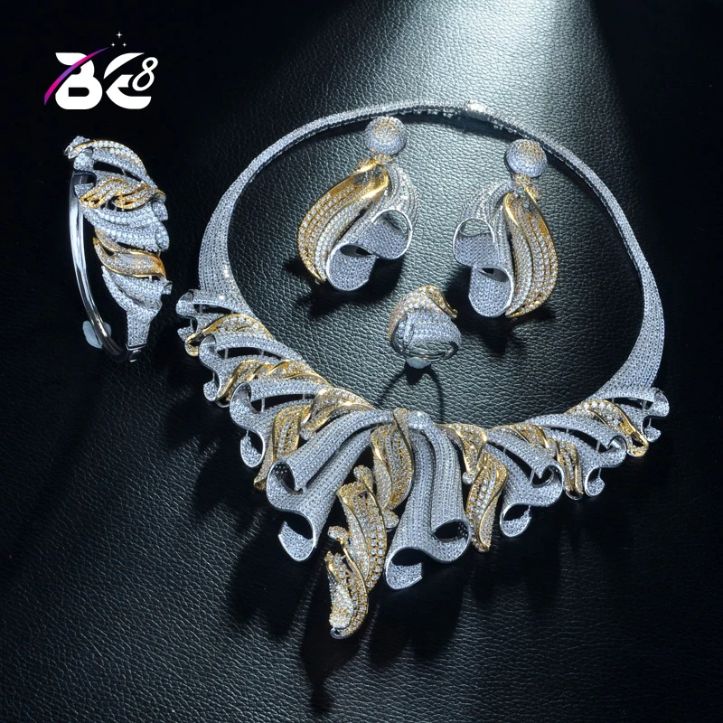 Be 8 Luxury AAA CZ African Jewelry Set for Women Wedding Zircon Crystal CZ Indian African 2 Tones Bridal Jewelry Set S334
Be 8 Luxury AAA CZ African Jewelry Set for Women Wedding Zircon Crystal CZ Indian African 2 Tones Bridal Jewelry Set S334