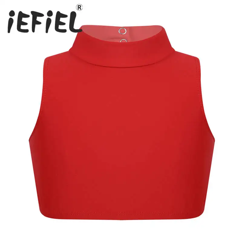 Children Kids Girls Sleeveless Mock Neck Criss Cross Back Tanks Bra Tops Crop Top for Ballet Dance Stage Performance Workout
Children Kids Girls Sleeveless Mock Neck Criss Cross Back Tanks Bra Tops Crop Top for Ballet Dance Stage Performance Workout