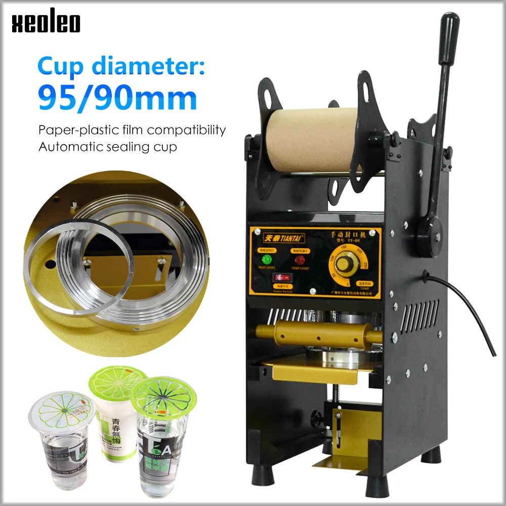 XEOLEO Cup sealing machine Manual Cup sealer 9/9.5cm Bubble tea machine for Coffee/Juice/Milk tea Seal machine Boba Tea Machine
XEOLEO Cup sealing machine Manual Cup sealer 9/9.5cm Bubble tea machine for Coffee/Juice/Milk tea Seal machine Boba Tea Machine