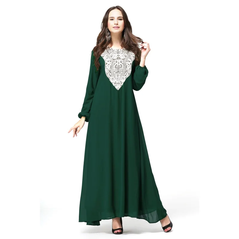Кафтан Jilbab мусульманская одежда женское Коктейльное Платье макси с длинным