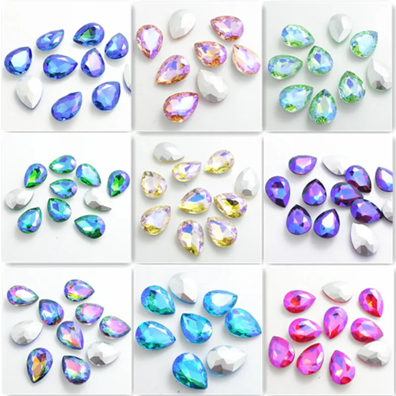 Wholesale color AB 5pcs Crystal Glass rhinestones Teardrop loose beads jewelry making 20x30mm
Wholesale color AB 5pcs Crystal Glass rhinestones Teardrop loose beads jewelry making 20x30mm