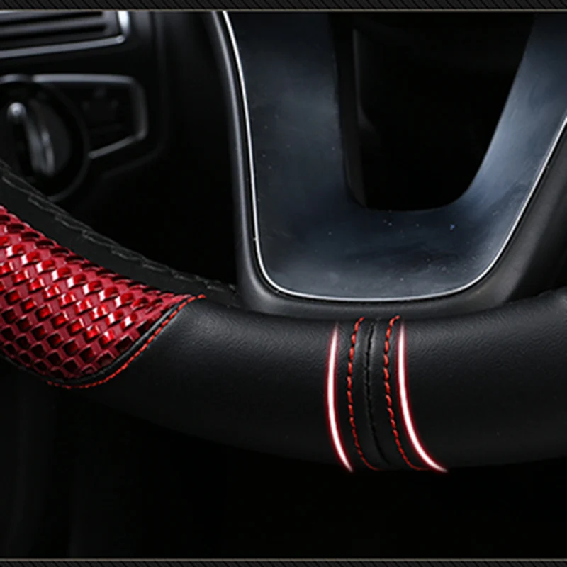 Soft Braid on Car Steering Wheel Cover For 37 - 38 CM 14.5"-15" Anti-slip Inner Ring M Size Steering-Wheel Car Styling Carpet
Soft Braid on Car Steering Wheel Cover For 37 - 38 CM 14.5"-15" Anti-slip Inner Ring M Size Steering-Wheel Car Styling Carpet