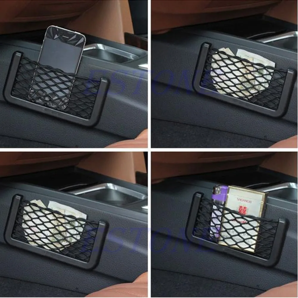 Black Car Auto String Mesh Bag Storage Pouch For Cellphone Gadget Cigarette New 1Pc
Black Car Auto String Mesh Bag Storage Pouch For Cellphone Gadget Cigarette New 1Pc