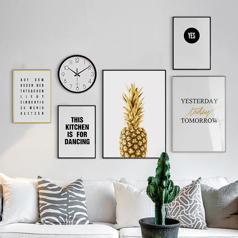 Angel's Art Unframed Pineapple Clock Quotes Print Minimalist Nordic Home Decoration Canvas Painting
Angel's Art Unframed Pineapple Clock Quotes Print Minimalist Nordic Home Decoration Canvas Painting