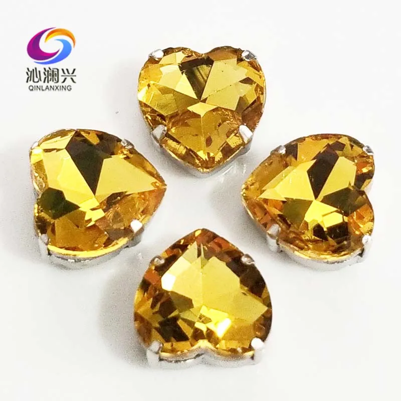 Golden yellow heart shape top quality Glass Crystal claw rhinestones,sew on stone with holes for Diy Clothing accessories SWH19
Golden yellow heart shape top quality Glass Crystal claw rhinestones,sew on stone with holes for Diy Clothing accessories SWH19