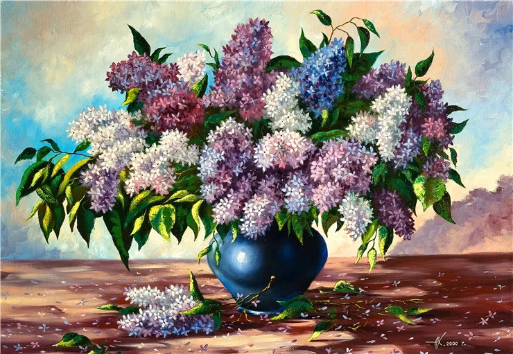 Purple lilac flowers beautiful Needlework 14CT Canvas Unprinted Handmade Embroidery Cross Stitch Kit DIY Home Decor
Purple lilac flowers beautiful Needlework 14CT Canvas Unprinted Handmade Embroidery Cross Stitch Kit DIY Home Decor
