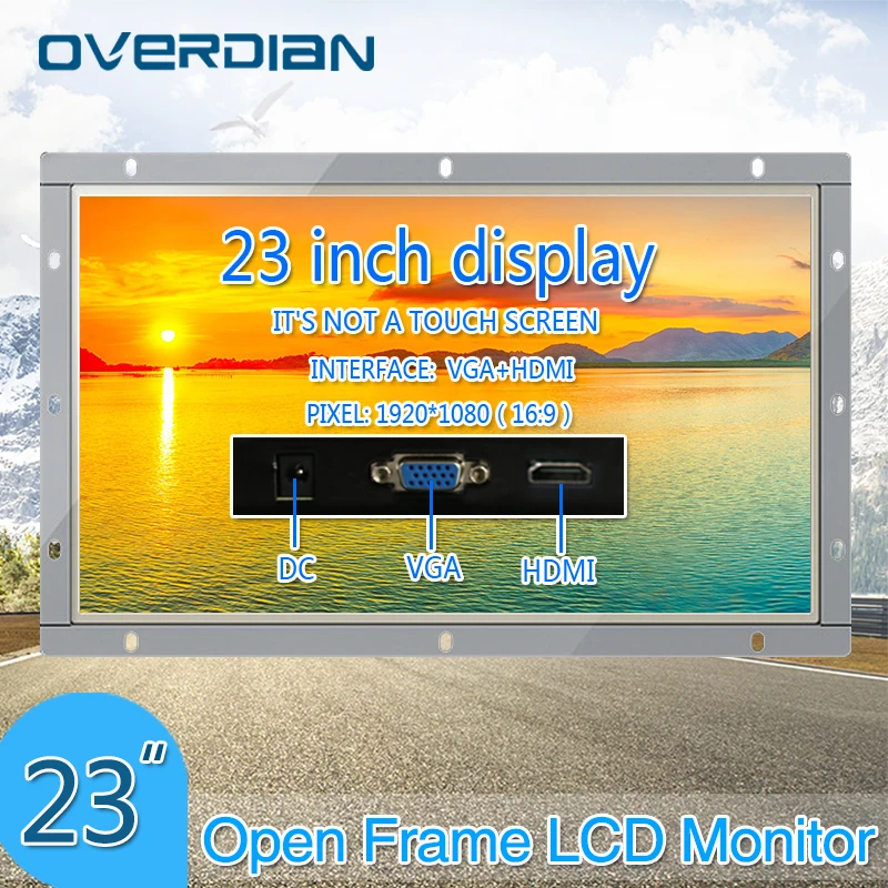 23Inch VGA/HDMI Interface Industrial Monitor/Display 1920*1080 Metal Shell Non-Touch Screen Monitor for PC Open Frame
23Inch VGA/HDMI Interface Industrial Monitor/Display 1920*1080 Metal Shell Non-Touch Screen Monitor for PC Open Frame