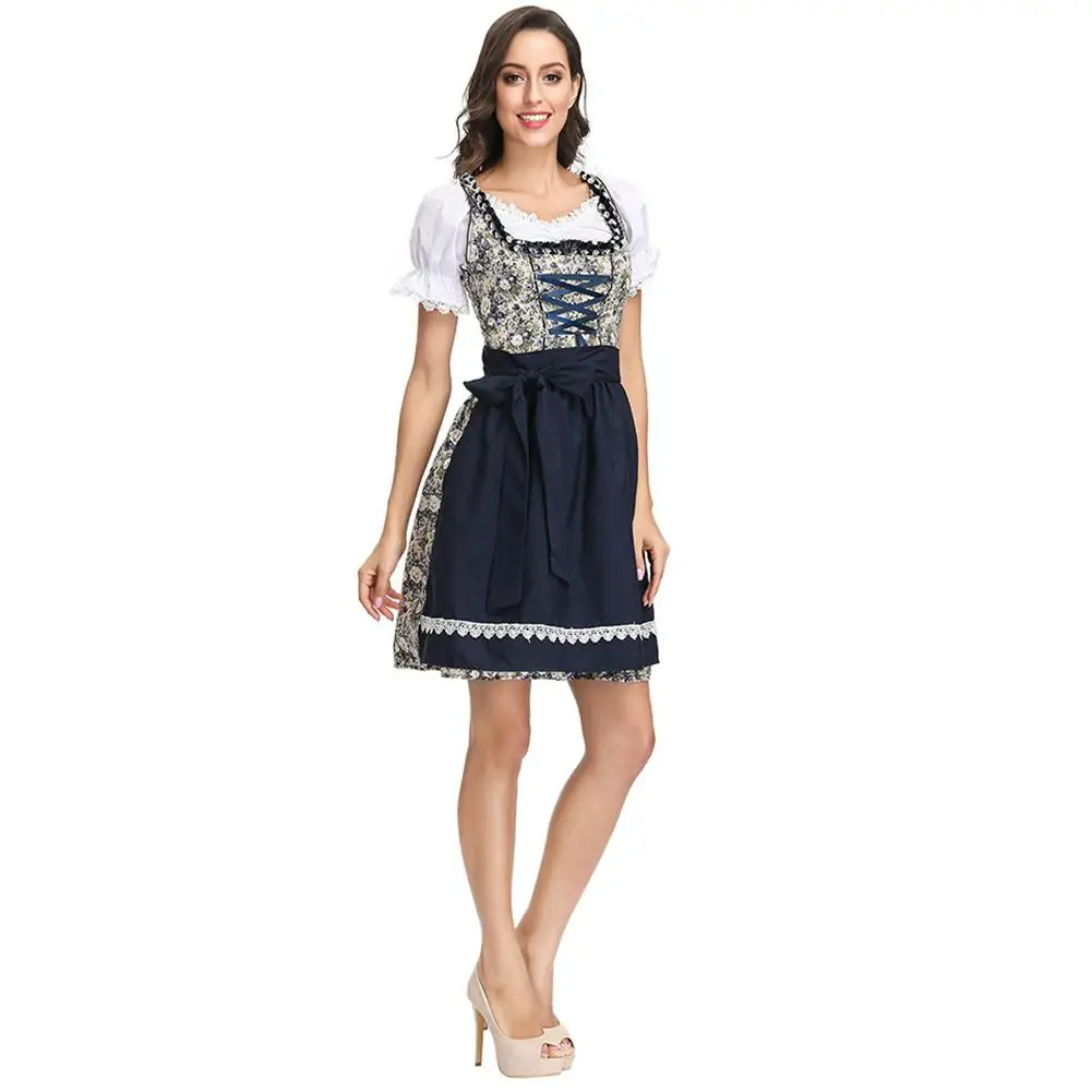 MISSKY Women Flower Pattern Oktoberfest Dirndl Dress Costume Beer Festival Dress Suit Female Clothes
MISSKY Women Flower Pattern Oktoberfest Dirndl Dress Costume Beer Festival Dress Suit Female Clothes
