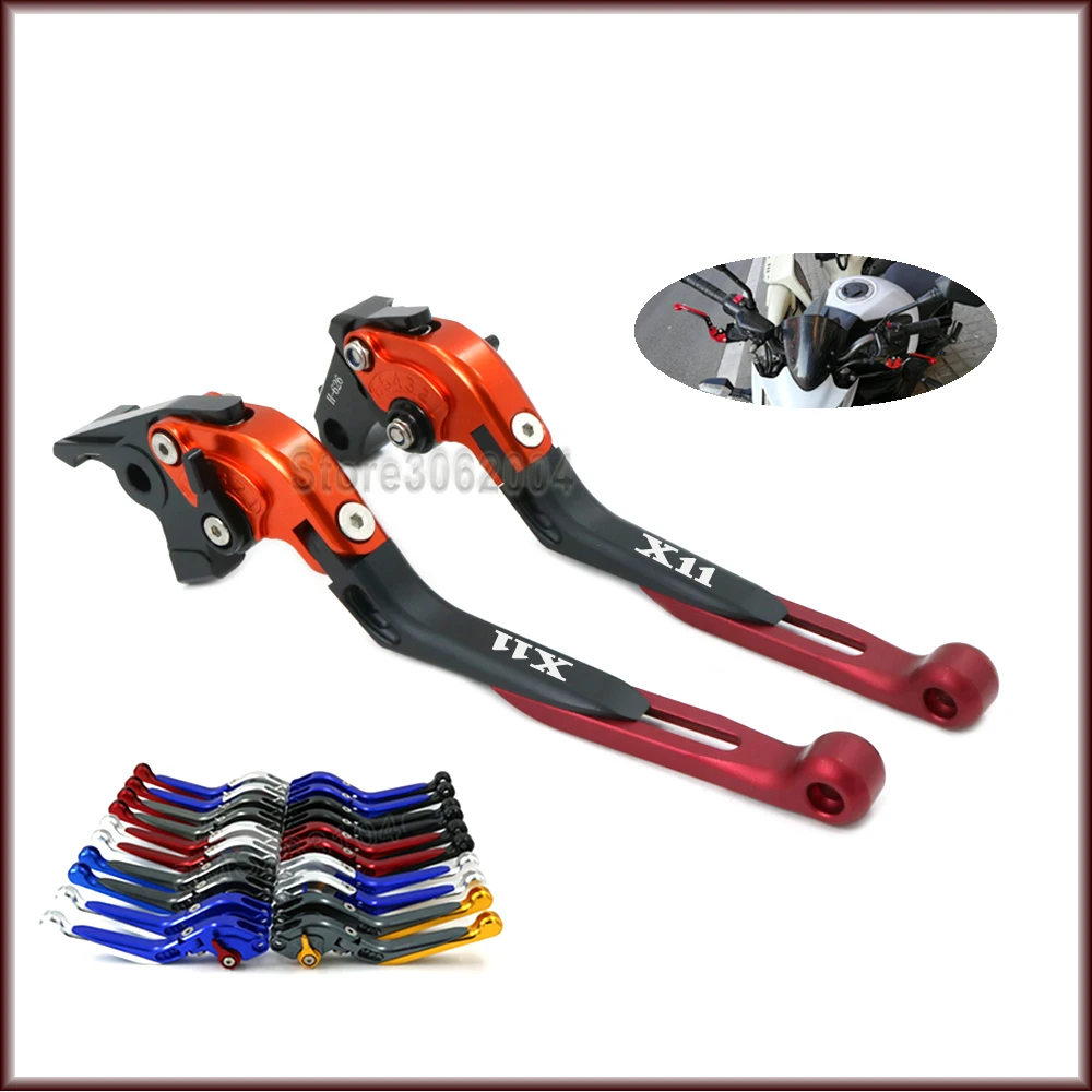For HONDA X-11 X11 1999-2002 2001 2000 Motorcycle Folding Extendable Adjustable Brakes Clutch Levers With LOGO X-11 CNC 
For HONDA X-11 X11 1999-2002 2001 2000 Motorcycle Folding Extendable Adjustable Brakes Clutch Levers With LOGO X-11 CNC