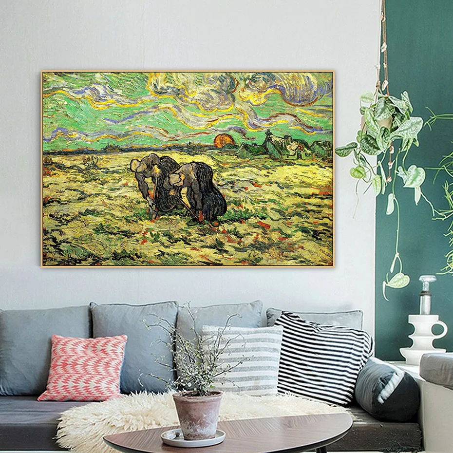 Famous Van Gogh Women Digging in Field Posters Oil Painting Reproductions on Canvas Wall Art Prints Picture Room Home Decorative
Famous Van Gogh Women Digging in Field Posters Oil Painting Reproductions on Canvas Wall Art Prints Picture Room Home Decorative
