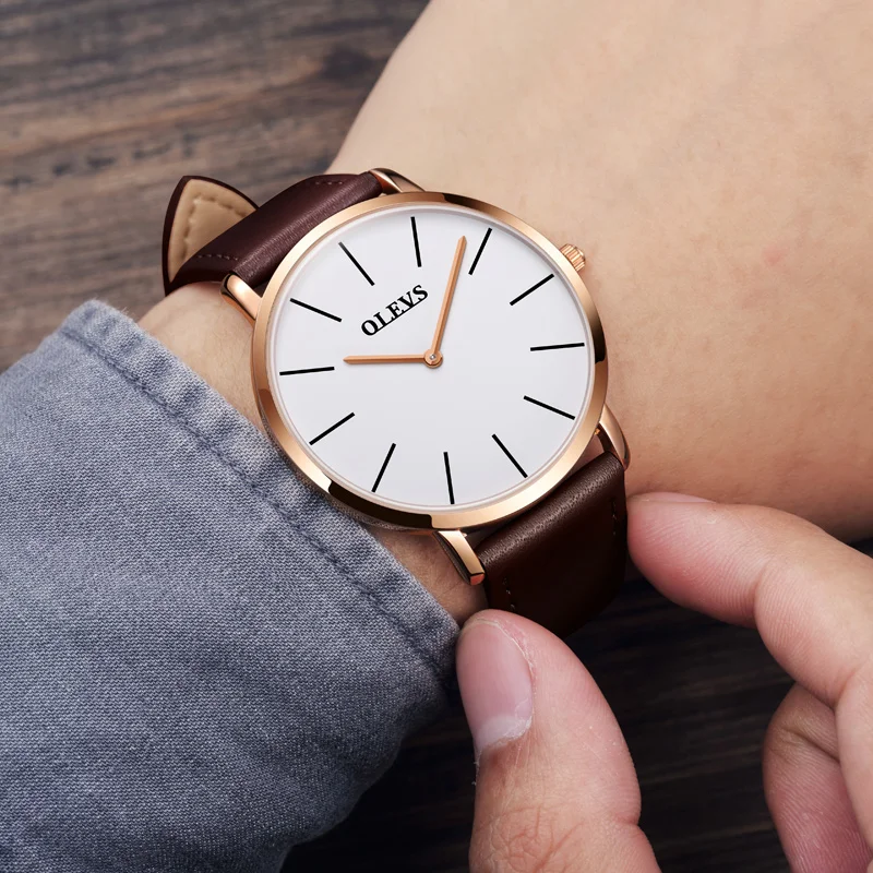 OLEVOLEVS Mens Watches Top Brand Luxury Quartz Genuine Leather Strap Minimalist Ultrathin Gold Wrist Watches Waterproof Relogio
OLEVOLEVS Mens Watches Top Brand Luxury Quartz Genuine Leather Strap Minimalist Ultrathin Gold Wrist Watches Waterproof Relogio