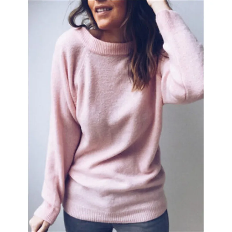 Stylish Elegant Woman Casual Long Sleeve Sweater Lasies V-Neck Pullover Knitwear Tops 4 Pure Color Loose V Neck Jumper Sweaters
Stylish Elegant Woman Casual Long Sleeve Sweater Lasies V-Neck Pullover Knitwear Tops 4 Pure Color Loose V Neck Jumper Sweaters