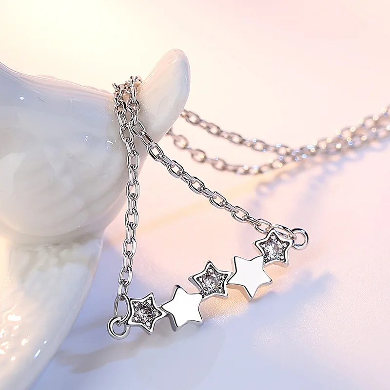925 sterling silver fashion little star crystal women short link chain jewelry ladies necklaces no fade birthday gift
925 sterling silver fashion little star crystal women short link chain jewelry ladies necklaces no fade birthday gift