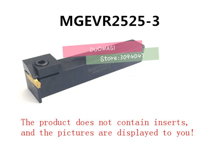 MGEVR2525-3, External Grooving tool,Grooving Holder,CNC Cutting tools,Indexable CNC Turning Tools for MGMN300
MGEVR2525-3, External Grooving tool,Grooving Holder,CNC Cutting tools,Indexable CNC Turning Tools for MGMN300