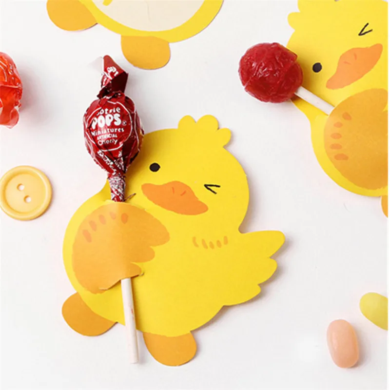 50pcs Cute Chick Lollipop Decoration Cards Birthday Party Decorations Kids Cartoon Candy Favors Baby Shower Decorations-S
50pcs Cute Chick Lollipop Decoration Cards Birthday Party Decorations Kids Cartoon Candy Favors Baby Shower Decorations-S