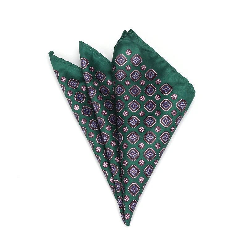 Мужской брендовый шейный платок винтажные геометрические карманные квадратные